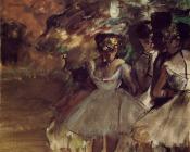 埃德加 德加 : Three Dancers behind the Scenes